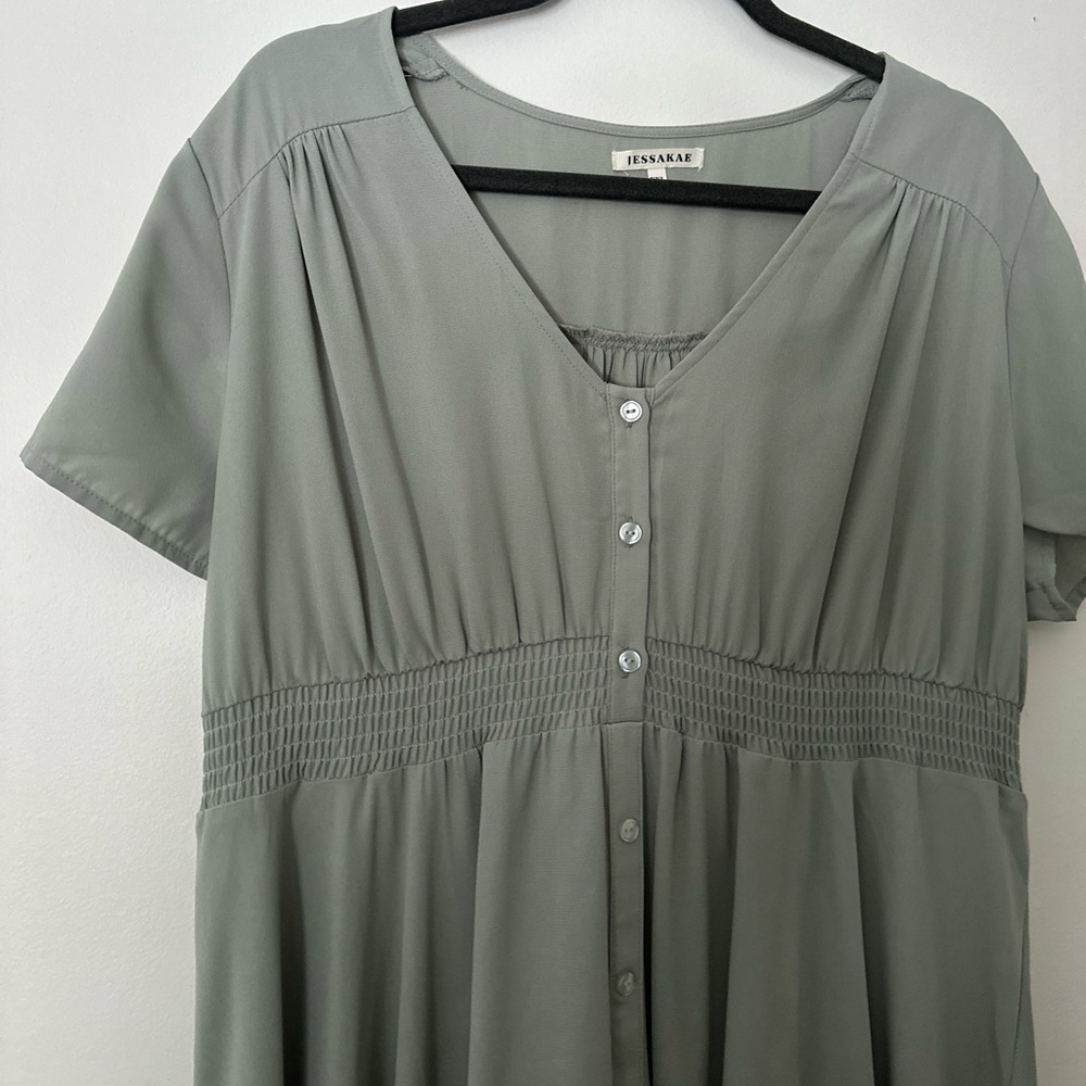 Jessakae Maxi Dress with Buttons